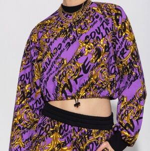 New Versace Couture Drawstring Pullover